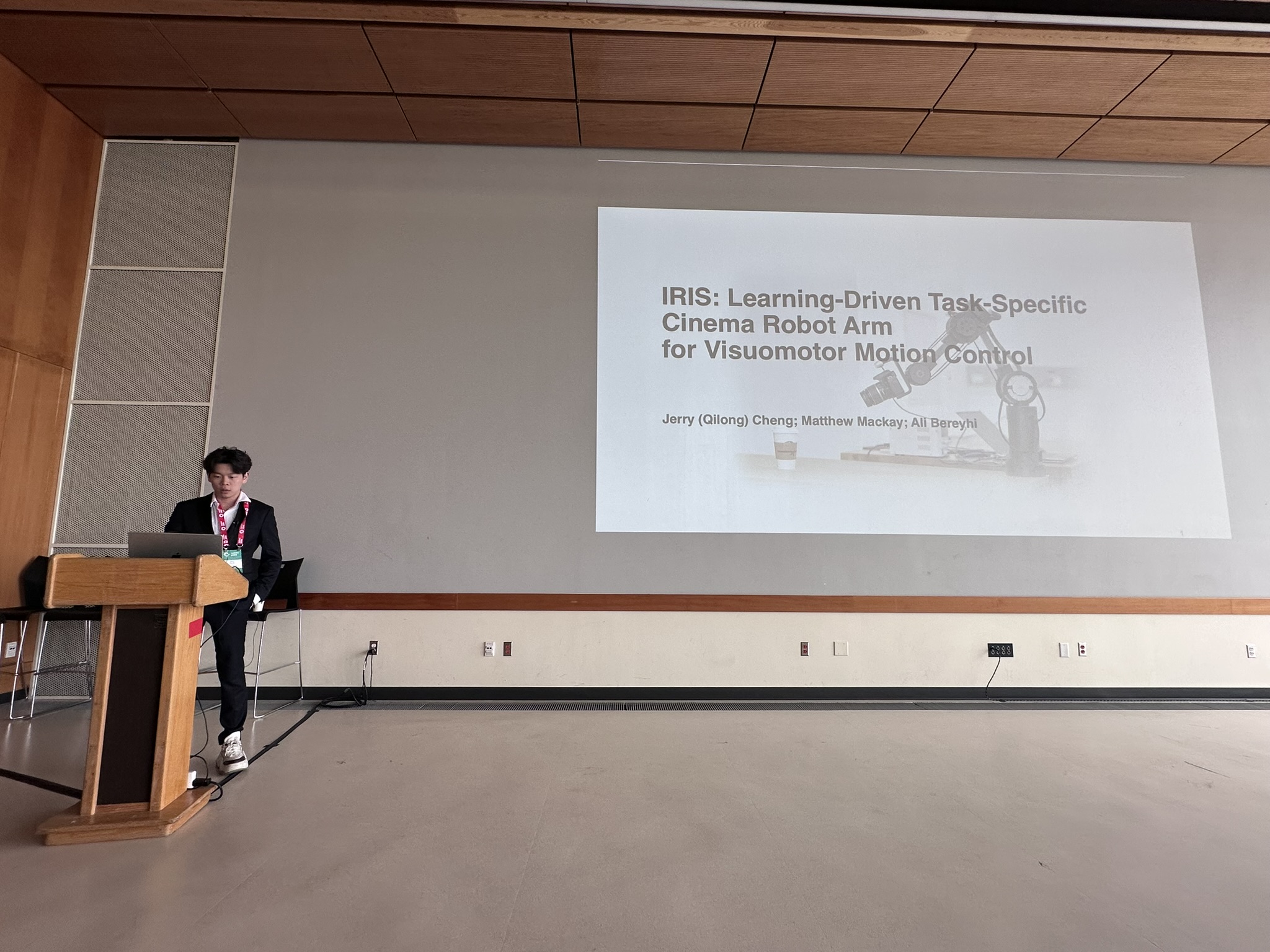 Oral presentation of IRIS at CRV 2026