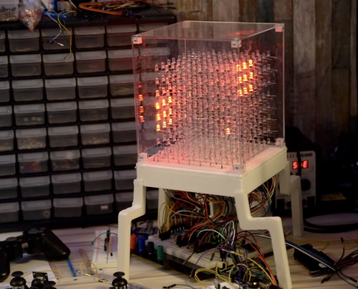 8x8x8 LED cube