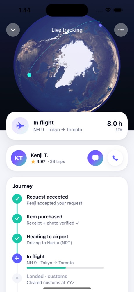 GouPals — live tracking